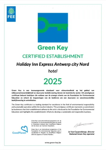 Green Key - Holiday Inn Express Antwerp City North